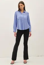509 Broadway Tencel Long Sleeve Pocket Top