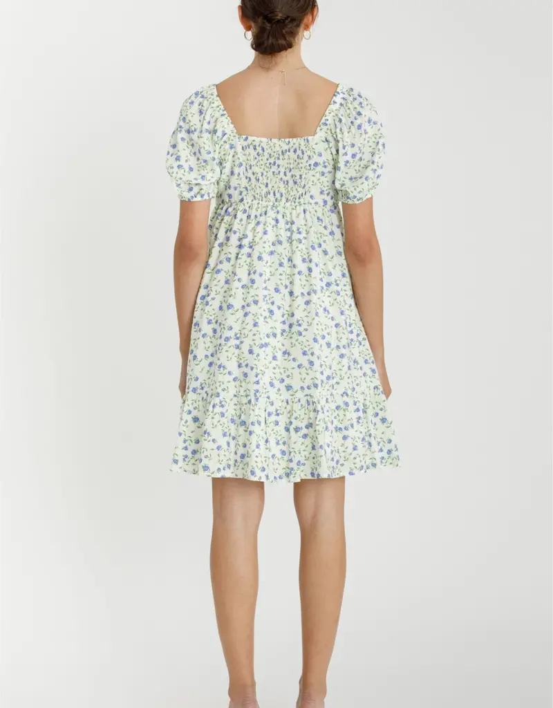 509 Broadway Floral Print Baby Doll Dress