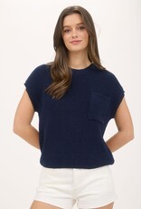 509 Broadway Crewneck Short Sleeve Batwing Sweater