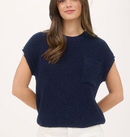 509 Broadway Crewneck Short Sleeve Batwing Sweater