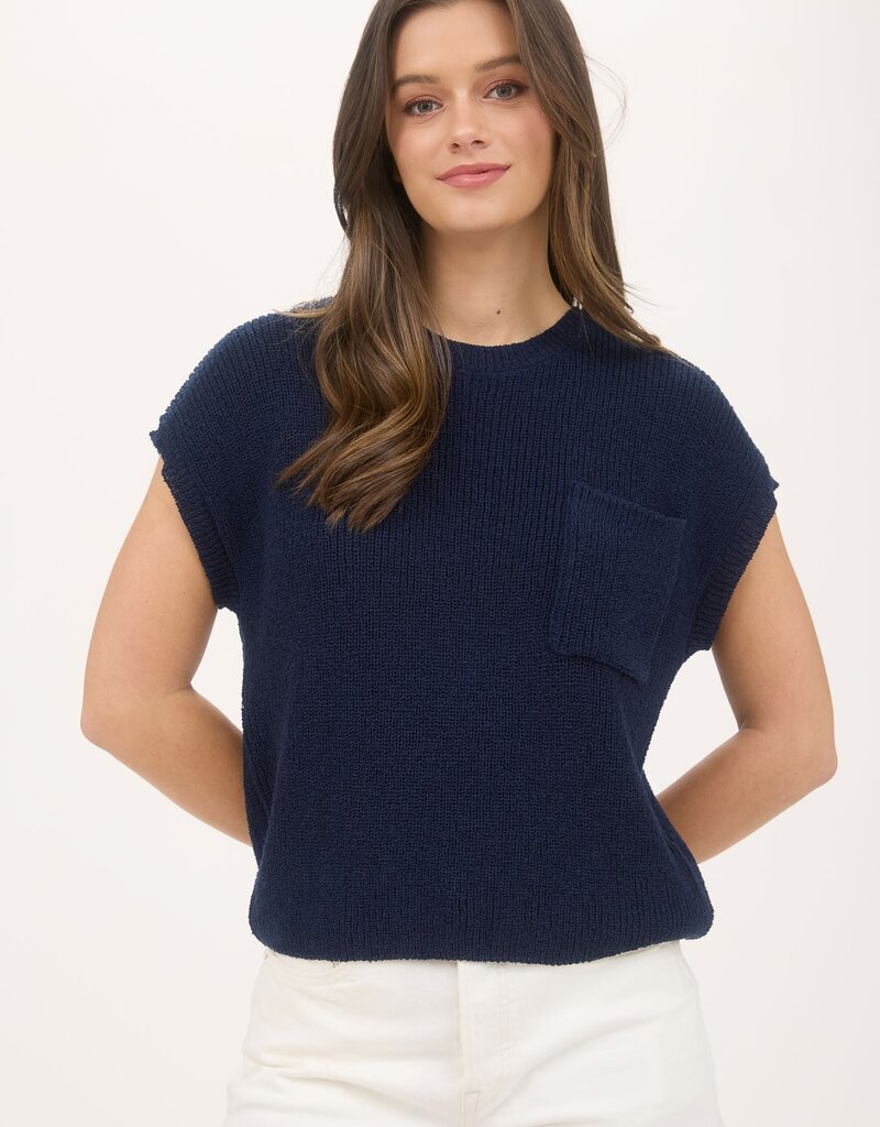 509 Broadway Crewneck Short Sleeve Batwing Sweater