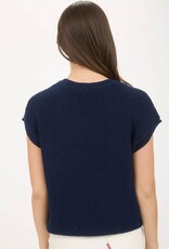 509 Broadway Crewneck Short Sleeve Batwing Sweater