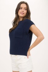 509 Broadway Crewneck Short Sleeve Batwing Sweater