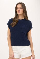 509 Broadway Crewneck Short Sleeve Batwing Sweater