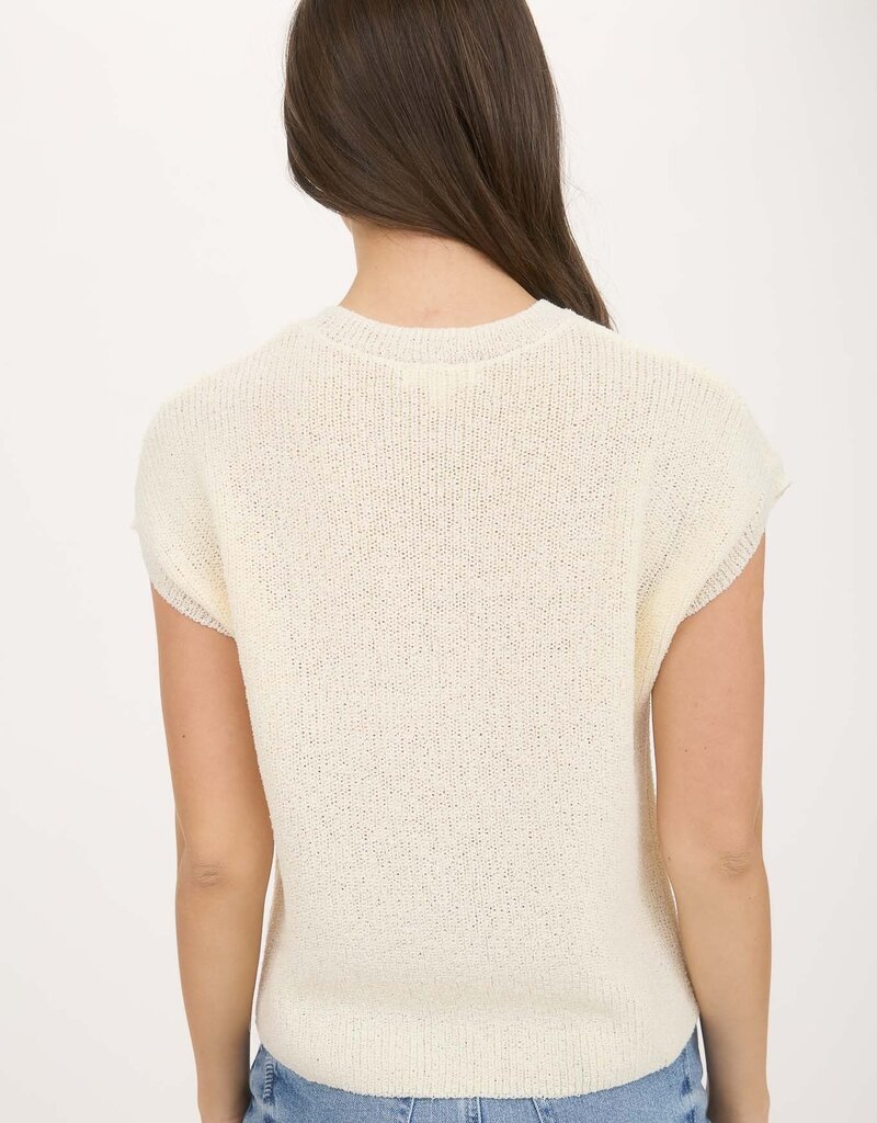 509 Broadway Crewneck Short Sleeve Batwing Sweater