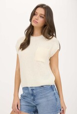 509 Broadway Crewneck Short Sleeve Batwing Sweater