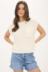509 Broadway Crewneck Short Sleeve Batwing Sweater