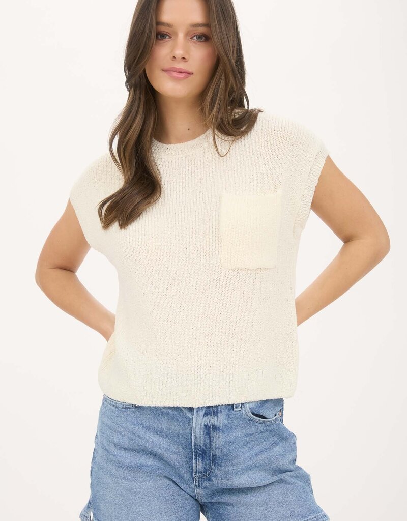 509 Broadway Crewneck Short Sleeve Batwing Sweater
