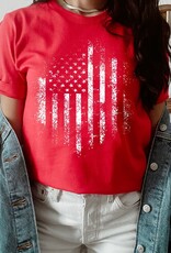 509 Broadway Retro Dressed American Flag Tee