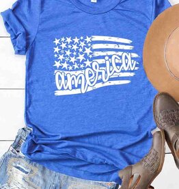 509 Broadway America Flag Stars/Stripe Tee