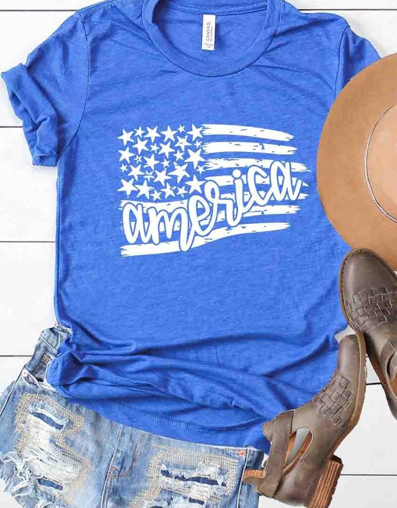 509 Broadway America Flag Stars/Stripe Tee