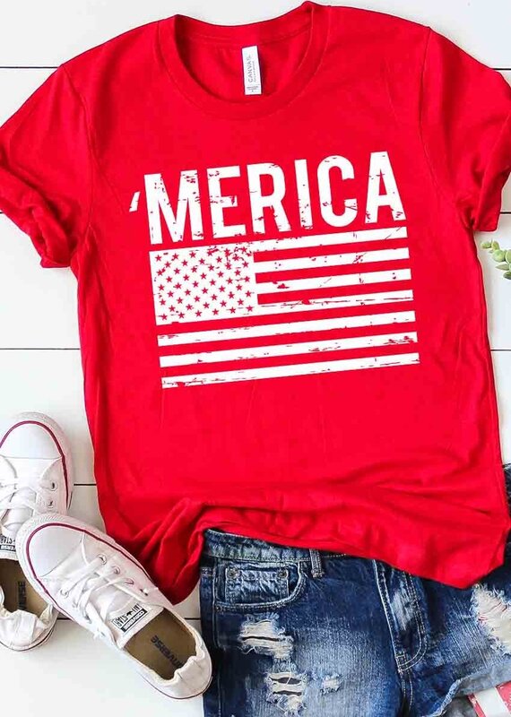 509 Broadway ‘Merica Flag Tee