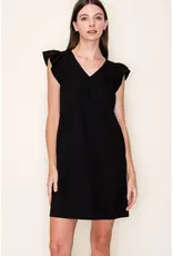 509 Broadway Solid Shift Midi Dress