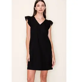 509 Broadway Solid Shift Midi Dress