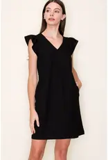 509 Broadway Solid Shift Midi Dress