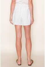 509 Broadway Pleated Elastic Waist Shorts