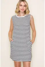 509 Broadway Striped Sleeveless Knit Dress