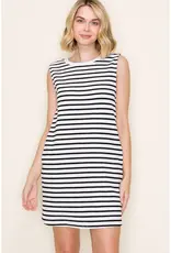 509 Broadway Striped Sleeveless Knit Dress