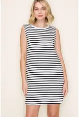 509 Broadway Striped Sleeveless Knit Dress