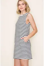 509 Broadway Striped Sleeveless Knit Dress