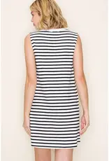 509 Broadway Striped Sleeveless Knit Dress
