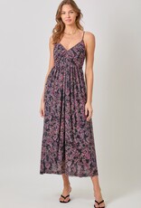 509 Broadway Criss Cross Back Pleating Dress