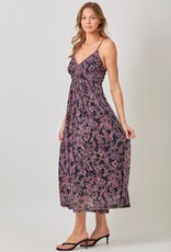 509 Broadway Criss Cross Back Pleating Dress