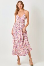 509 Broadway Criss Cross Back Pleating Dress