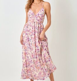 509 Broadway Criss Cross Back Pleating Dress