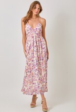 509 Broadway Criss Cross Back Pleating Dress