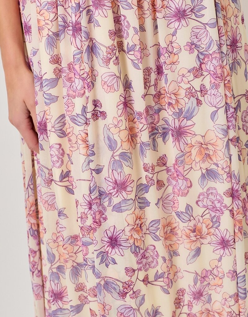 509 Broadway Criss Cross Back Pleating Dress