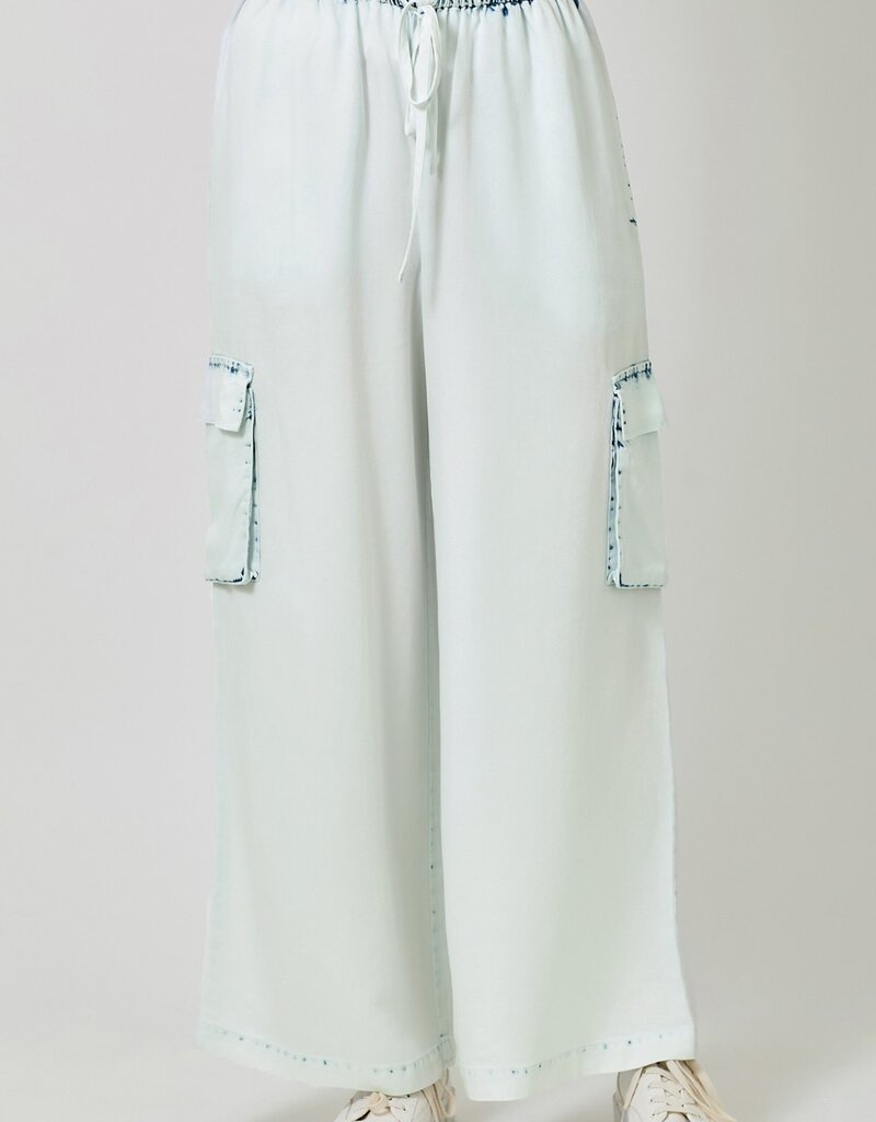 509 Broadway Tencel Wide Leg Cargo Pant