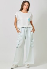 509 Broadway Tencel Wide Leg Cargo Pant