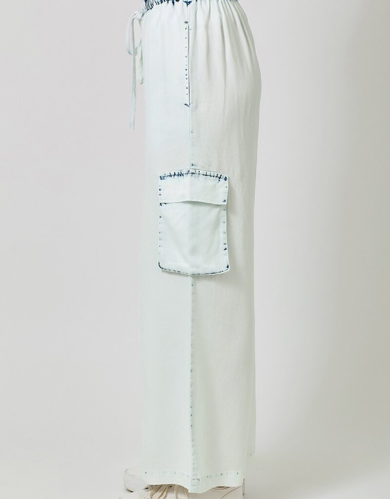 509 Broadway Tencel Wide Leg Cargo Pant