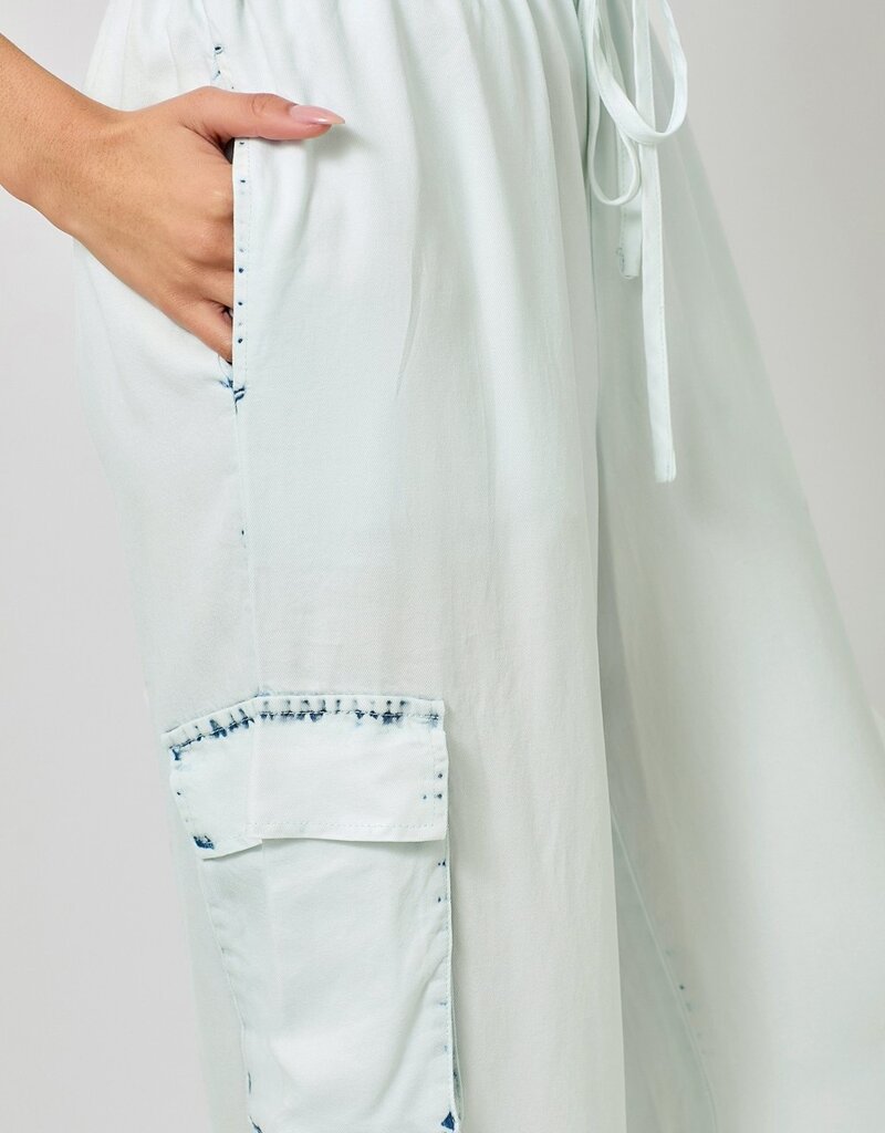 509 Broadway Tencel Wide Leg Cargo Pant