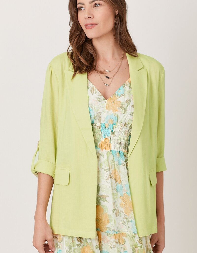 509 Broadway Rolled Up Sleeve Blazer