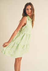 509 Broadway Button Down Texture Sleeveless Dress