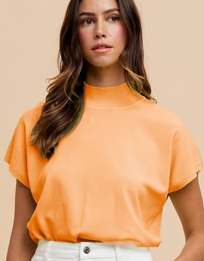 509 Broadway Mock Neck Sweater