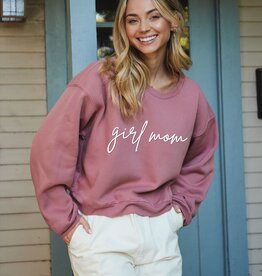 509 Broadway Girl Mom Puff Mid Sweatshirt