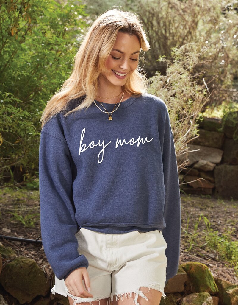 509 Broadway Boy Mom Puff Mid Sweatshirt