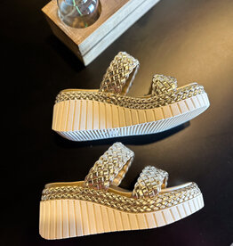 509 Broadway Yoshi Braided Platform Sandal