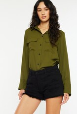 509 Broadway High Rise Short Fray Hem