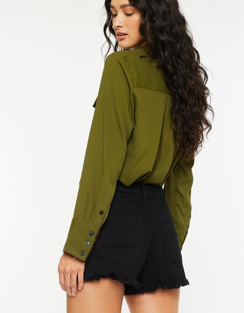 509 Broadway High Rise Short Fray Hem