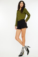 509 Broadway High Rise Short Fray Hem