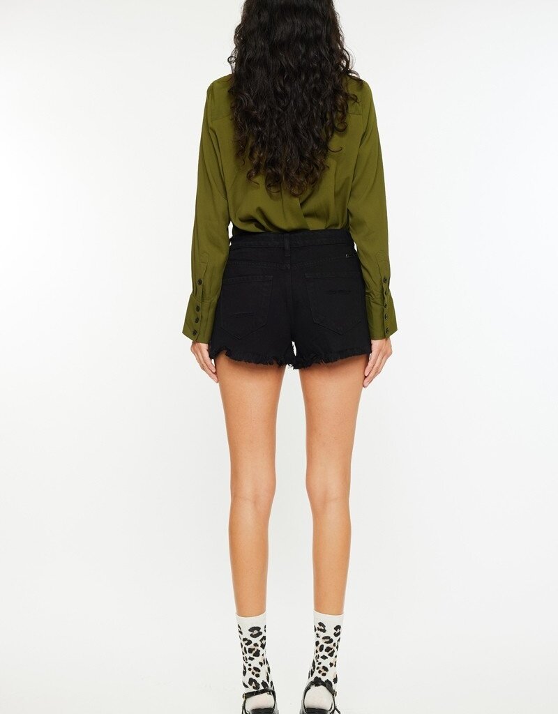 509 Broadway High Rise Short Fray Hem