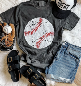 509 Broadway Distressed Baseball Graphic Tee