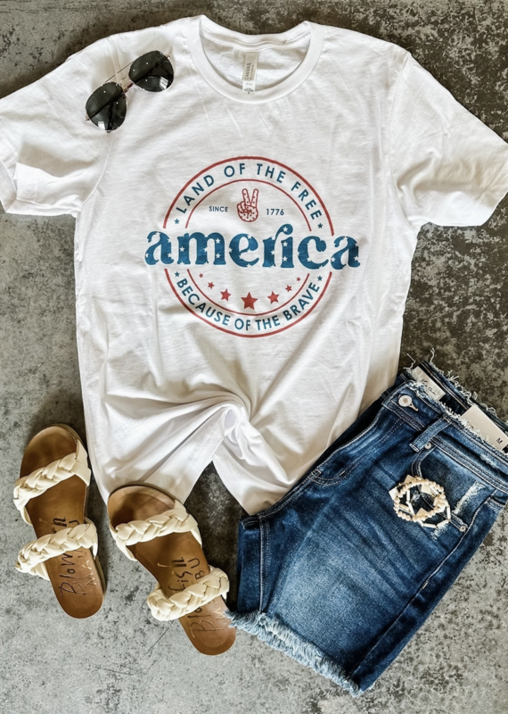 509 Broadway Land Of The Free Graphic Tee