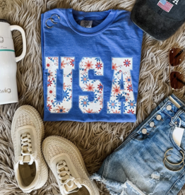 509 Broadway USA Happy Daisies Graphic Tee