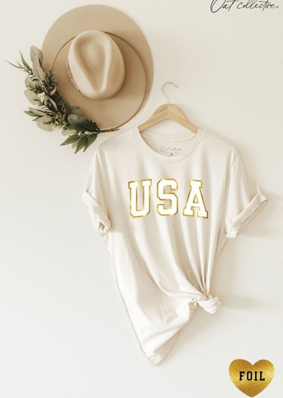 509 Broadway USA Foil Vintage Graphic Tee