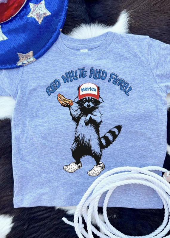 509 Broadway Red White & Feral Toddler Tee